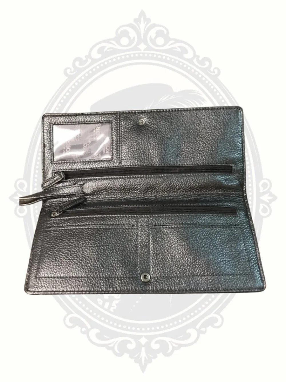 Authentic Michael Kors MK Pebbled Leather Continental Wristlet Wallet